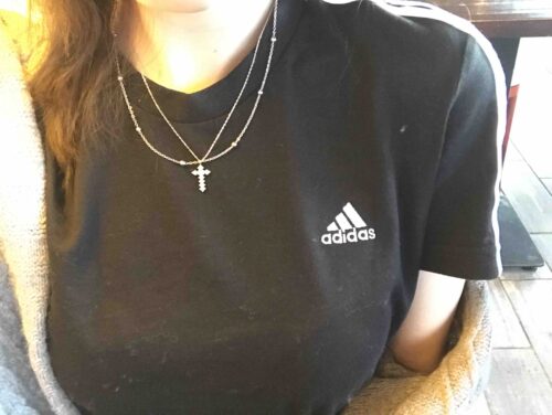 تیشرت زنانه مشکی آدیداس | GL0784-X photo review
